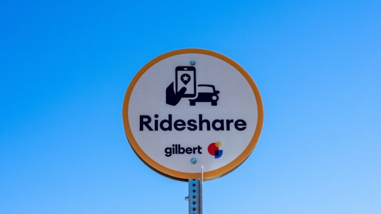 ride share sign